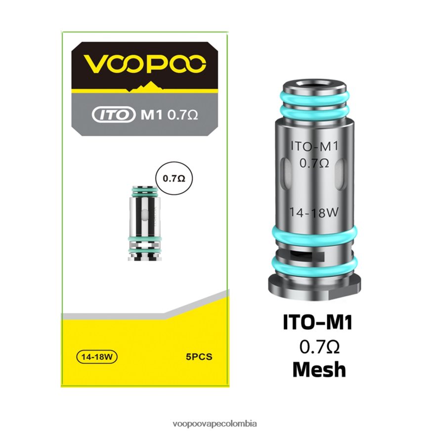 VOOPOO ITO bobinas (5 piezas) ito-m1 - VOOPOO vape Bogotá N2082T612
