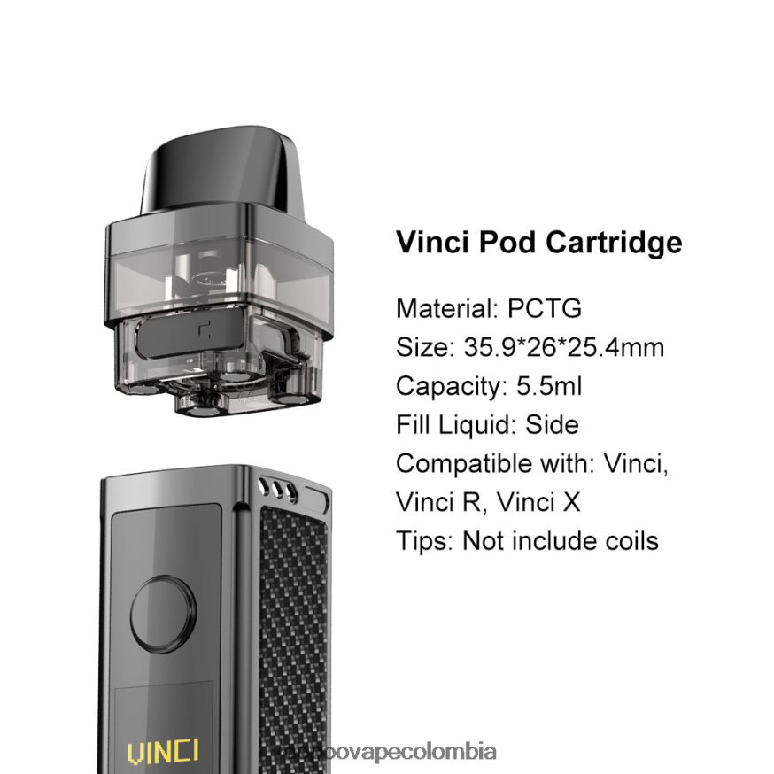 VOOPOO VINCI REPLACEMENT POD (2 piezas) negro - VOOPOO drag precio Colombia N2082T554