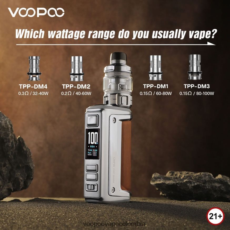 VOOPOO ARGUS GT II equipo de tanque grafito - VOOPOO vape Colombia N2082T1