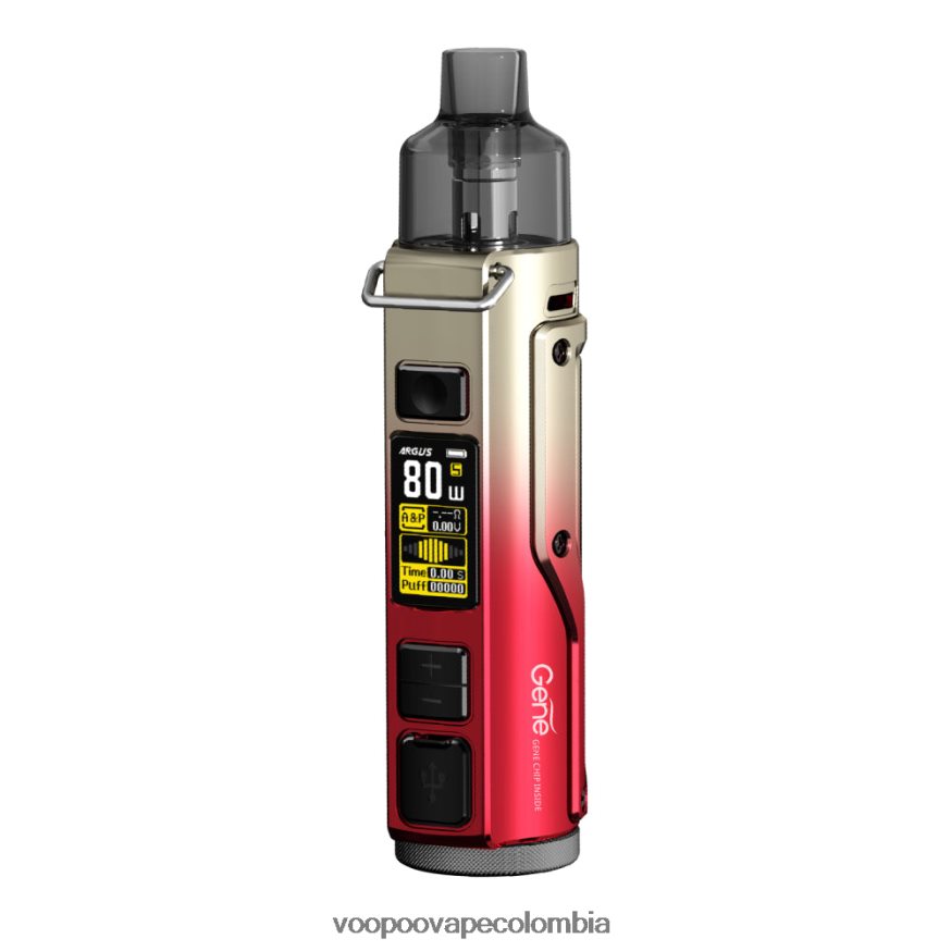 VOOPOO ARGUS PRO kit de modificación de cápsulas oro rojo - VOOPOO vape Bogotá N2082T32