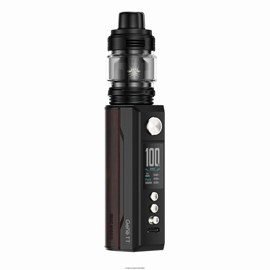 VOOPOO DRAG M100S dispositivo mod negro y madera oscura - VOOPOO drag precio Colombia N2082T274