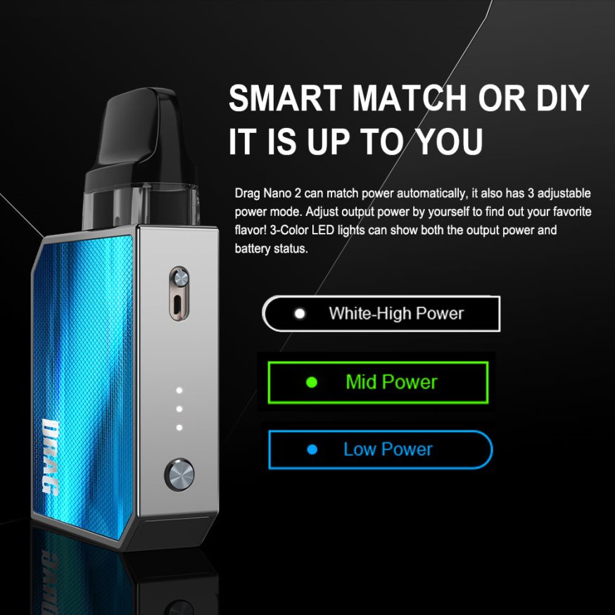 VOOPOO DRAG NANO 2 kit de cápsulas té verde - VOOPOO vape Bogotá N2082T152