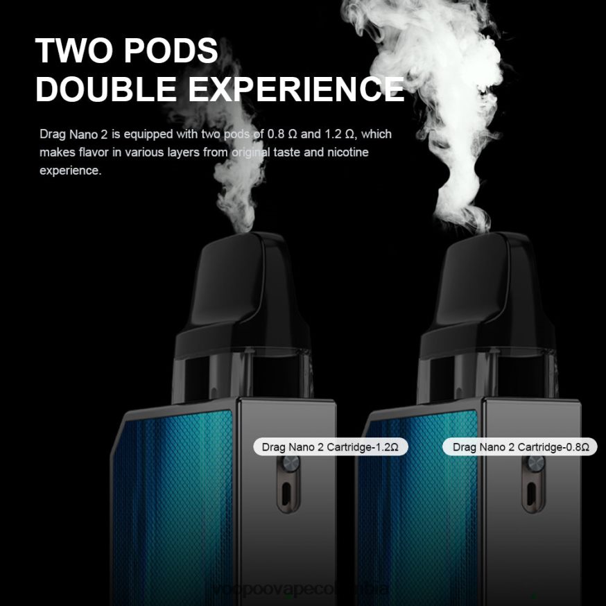 VOOPOO DRAG NANO 2 kit de cápsulas té verde - VOOPOO vape Bogotá N2082T152