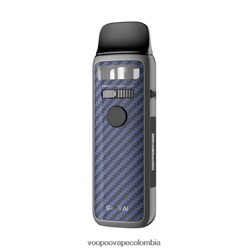VOOPOO VINCI 3 kit de modificación de cápsulas fibra de carbono azul - VOOPOO Colombia N2082T363