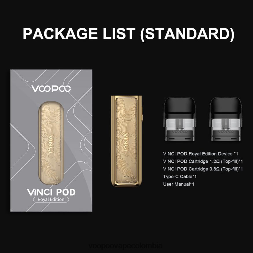 VOOPOO VINCI POD edición real hoja de oro - VOOPOO Colombia N2082T343